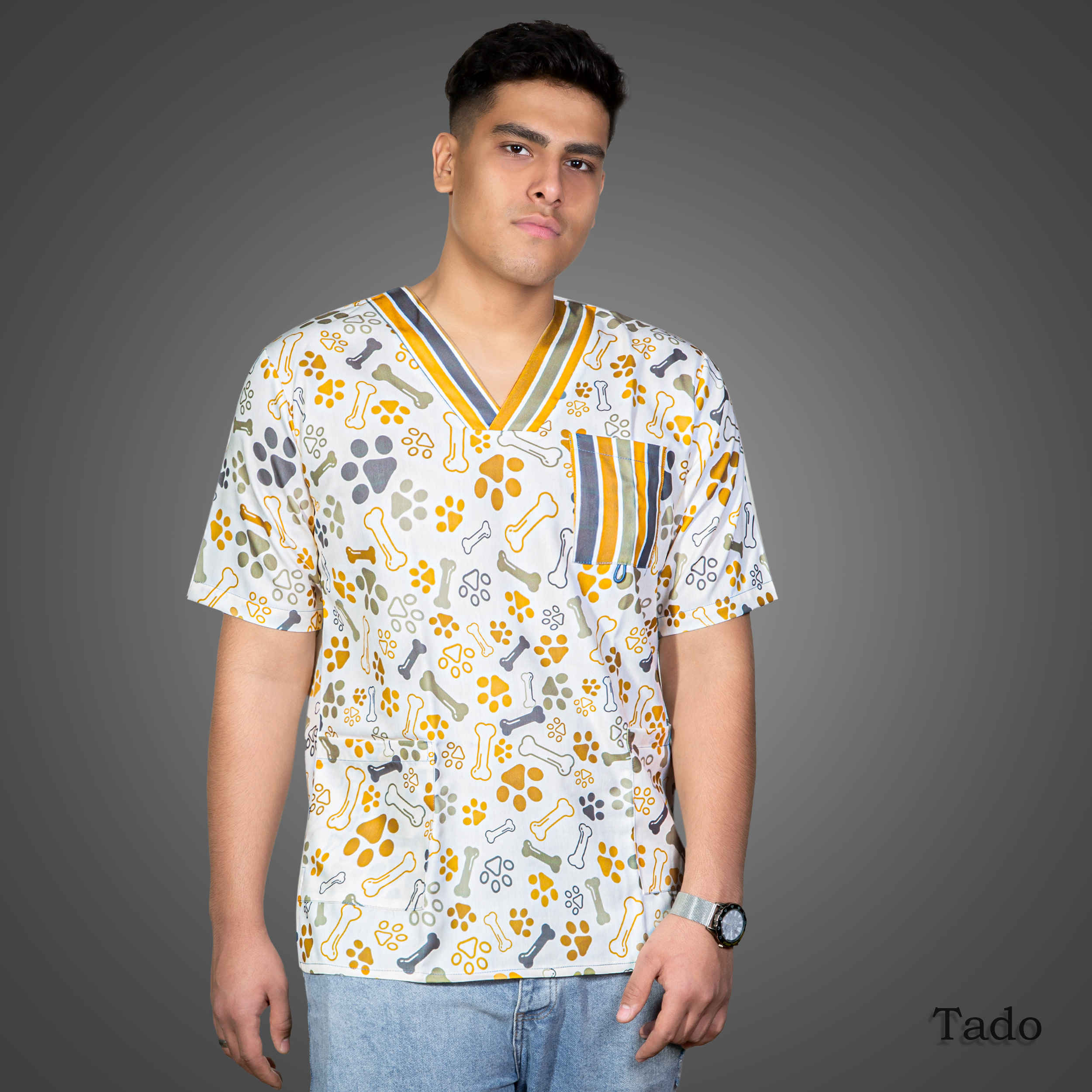 Heren Dierenarts Uniform Top – Duurzaam & Functioneel