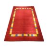 Origineel handgeknoopt Perzisch minimalistisch Gabbeh tapijt - Met rand, Rood, Wol
