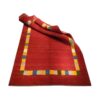Origineel handgeknoopt Perzisch minimalistisch Gabbeh tapijt - Met rand, Rood, Wol