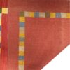 Origineel handgeknoopt Perzisch minimalistisch Gabbeh tapijt - Met rand, Rood, Wol