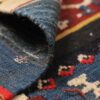 Origineel handgeknoopt Perzisch geometrisch Gabbeh tapijt met dierenmotieven - Geel, Wol
