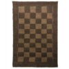Origineel handgeknoopt Perzisch geometrisch Gabbeh tapijt - Geruit, Bruin, Wol