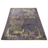 Handgeknoopt Perzisch Baluchistan Tribaal Tapijt (Dierenmotieven) - Blauwe Wol