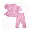 Baby Meisjes Pyjamaset met Lange Mouwen en Hartontwerp