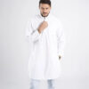 Witte Pakistaanse Kurta voor Mannen – Lang Shirt