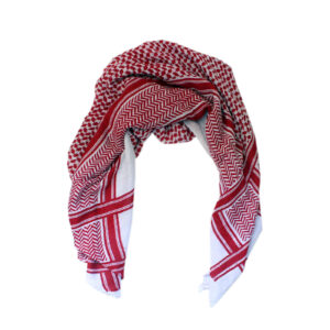 Arabische Shemagh Sjaal – Rood Geruit Traditioneel Design