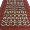 Handgeknoopt Perzisch Torkaman Tapijt (Tribaal Bukhara Design) - Rode Wol