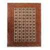 Handgeknoopt Perzisch Torkaman Tapijt (Tribaal Bukhara Design) - Rode Wol