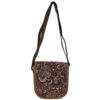 Perzische Crossbody Tas — Bruin Paisley Design