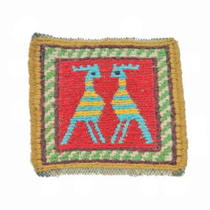 Handgeweven Perzisch Kilim Onderzetter met Hop Ontwerp