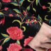 Perzische Geborduurde Dames Manto met Bloemenontwerp
