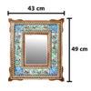 Houten Spiegelframe – Khatamkari-mozaïek Miniatuur Ontwerp