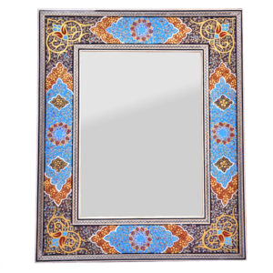 Perzisch Houten Spiegelframe – Khatamkari Mahor Ontwerp