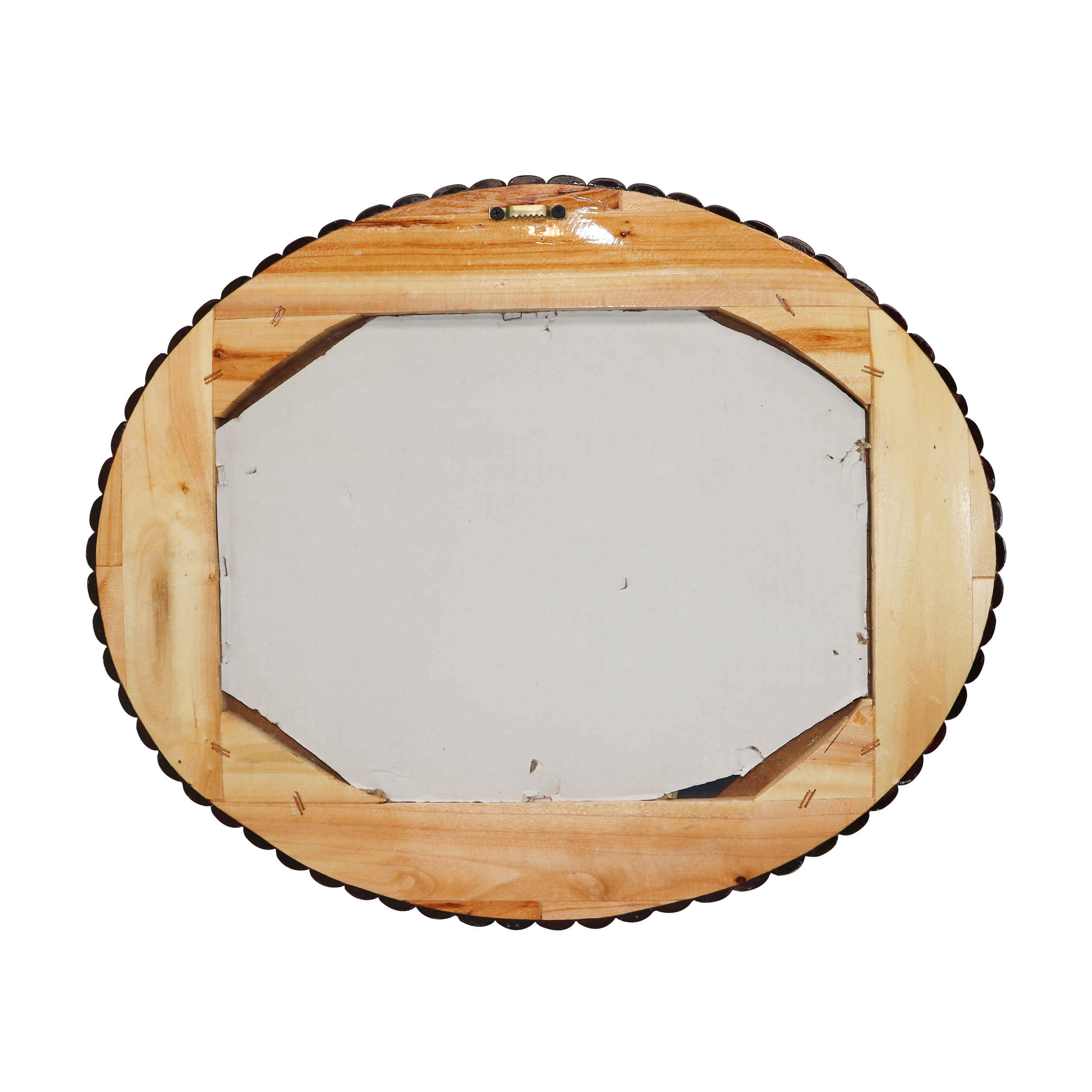 Perzisch Houten Spiegelframe – Khatamkari Ellips Model
