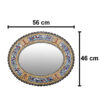 Perzisch Houten Spiegelframe – Khatamkari Ellips Model