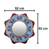 Perzisch Houten Spiegelframe – Khatamkari Achthoekig Model