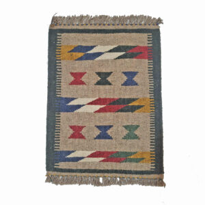 Authentiek Perzisch Wol Kilim Tapijt Handgeweven in Shiraz Qashqai Crème