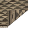 Perzische Shiraz Kelim, geometrisch in bruin, echt handwerk