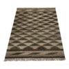 Perzische Shiraz Kelim, geometrisch in bruin, echt handwerk