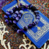 Islamitische Madagascar Agaat Rozenkrans – 33 Kralen Purper