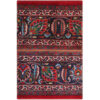 Vintage Perzisch Handgeknoopt Patchwork Tapijt Paisley Rood