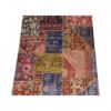 Vintage Patchwork Tapijt Baksteenrood – Vierkant Mix