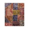 Vintage Patchwork Tapijt Baksteenrood – Vierkant Mix
