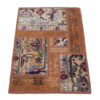 Vintage Patchwork Tapijt Geometrisch Bruin – Mix