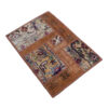 Vintage Patchwork Tapijt Geometrisch Bruin – Mix