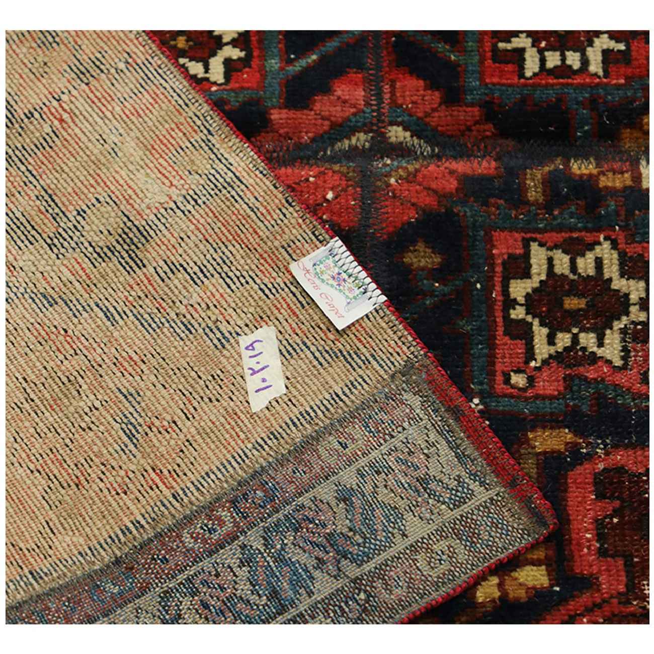 Vintage Patchwork Tapijt Bruin – Rechthoekig Katoen