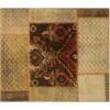 Vintage Patchwork Tapijt Geometrisch Bruin – Katoen