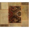 Vintage Patchwork Tapijt Geometrisch Bruin – Katoen