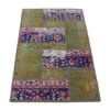 Vintage Patchwork Tapijt Geometrisch Groen – Mix