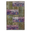 Vintage Patchwork Tapijt Geometrisch Groen – Mix