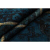 Perzisch Handgeknoopt Patchwork Tapijt Marineblauw