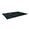 Perzisch Handgeknoopt Patchwork Tapijt Marineblauw