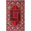 Vintage Patchwork Tapijt Klassiek Rood – Katoen