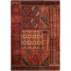 Vintage Patchwork Tapijt Geometrisch Rood – Mix