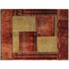 Vintage Patchwork Tapijt Geometrisch Rood – Katoen
