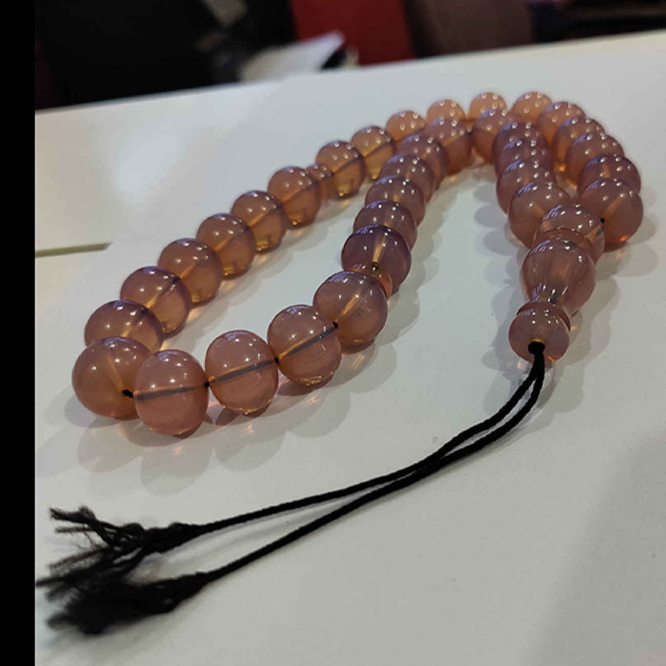 Islamitische Sandalus Hars Rozenkrans met 33 Gebedskralen – Tasbih III