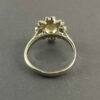 Gele Citrien Zilveren Ring – Bloemmotief