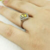 Gele Citrien Zilveren Ring – Model Mastaneh