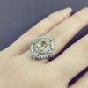 Gele Citrien Zilveren Ring – Model Armaghan