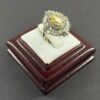 Gele Citrien Zilveren Ring – Model Armaghan