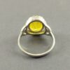 Gele Citrien Zilveren Ring – Model Farideh