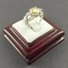 Gele Citrien Zilveren Ring – Model Gelareh
