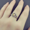 Gele Citrien Zilveren Ring – Model Kamand