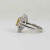 Gele Citrien Zilveren Ring – Model Khorshid