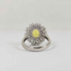 Gele Citrien Zilveren Ring – Model Khorshid