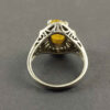 Gele Citrien Zilveren Ring – Model Pareevash